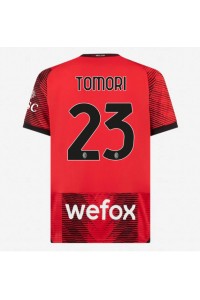 Fotbalové Dres AC Milan Fikayo Tomori #23 Domácí Oblečení 2023-24 Krátký Rukáv